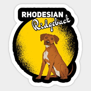 Rhodesiean Ridgeback Sun Sticker